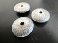 Lens, 925 silver, brushed, 8 × 4 mm & 10 × 4 mm