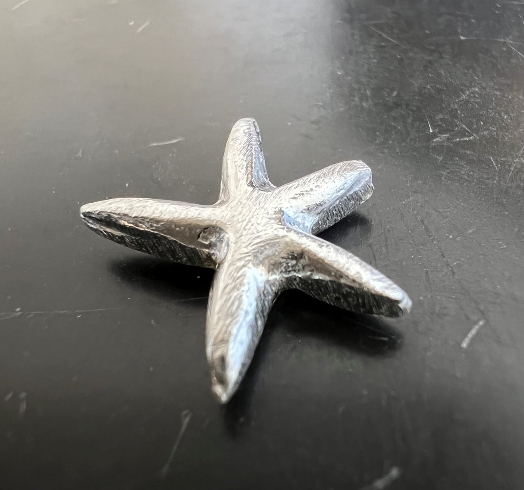 Stern, 925-Silber, gebürstet, 7 mm & 17 mm
