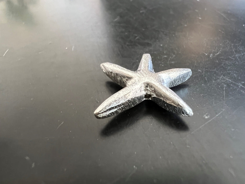 Stern, 925-Silber, gebürstet, 7 mm & 17 mm