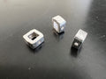 Quadrat, 925-Silber, gebürstet, 5,5 × 2,9 mm | B44