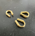 Wire guard gold-plated 925 silver, 6×5 mm - B55