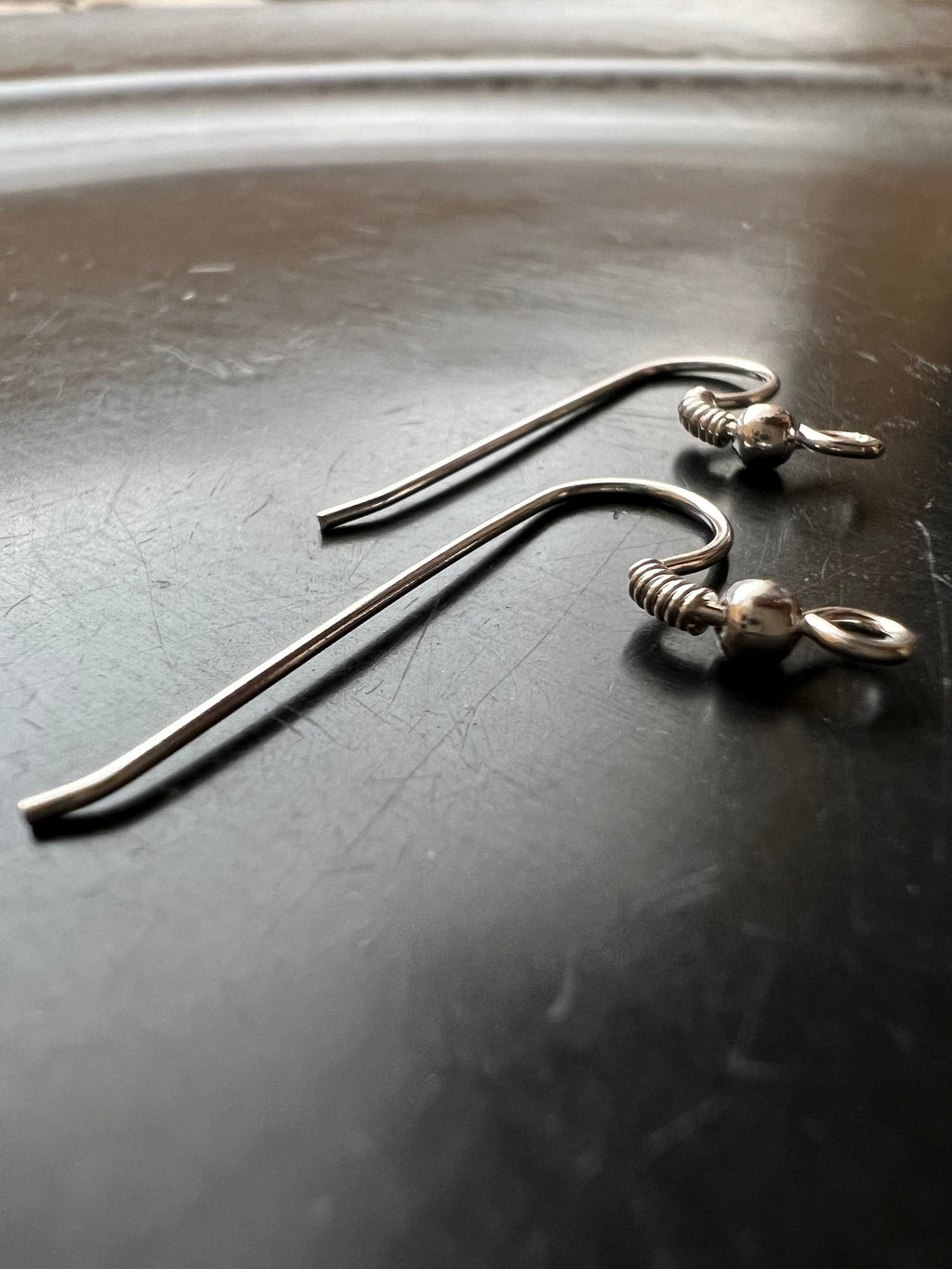 Ohrhaken 925-Silber, mit Kugel, 25 × 16 mm | B8