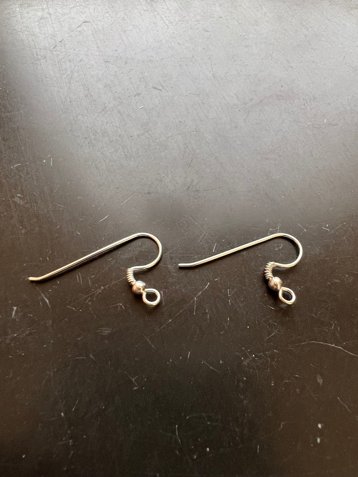 Ohrhaken 925-Silber, mit Kugel, 25 × 16 mm | B8