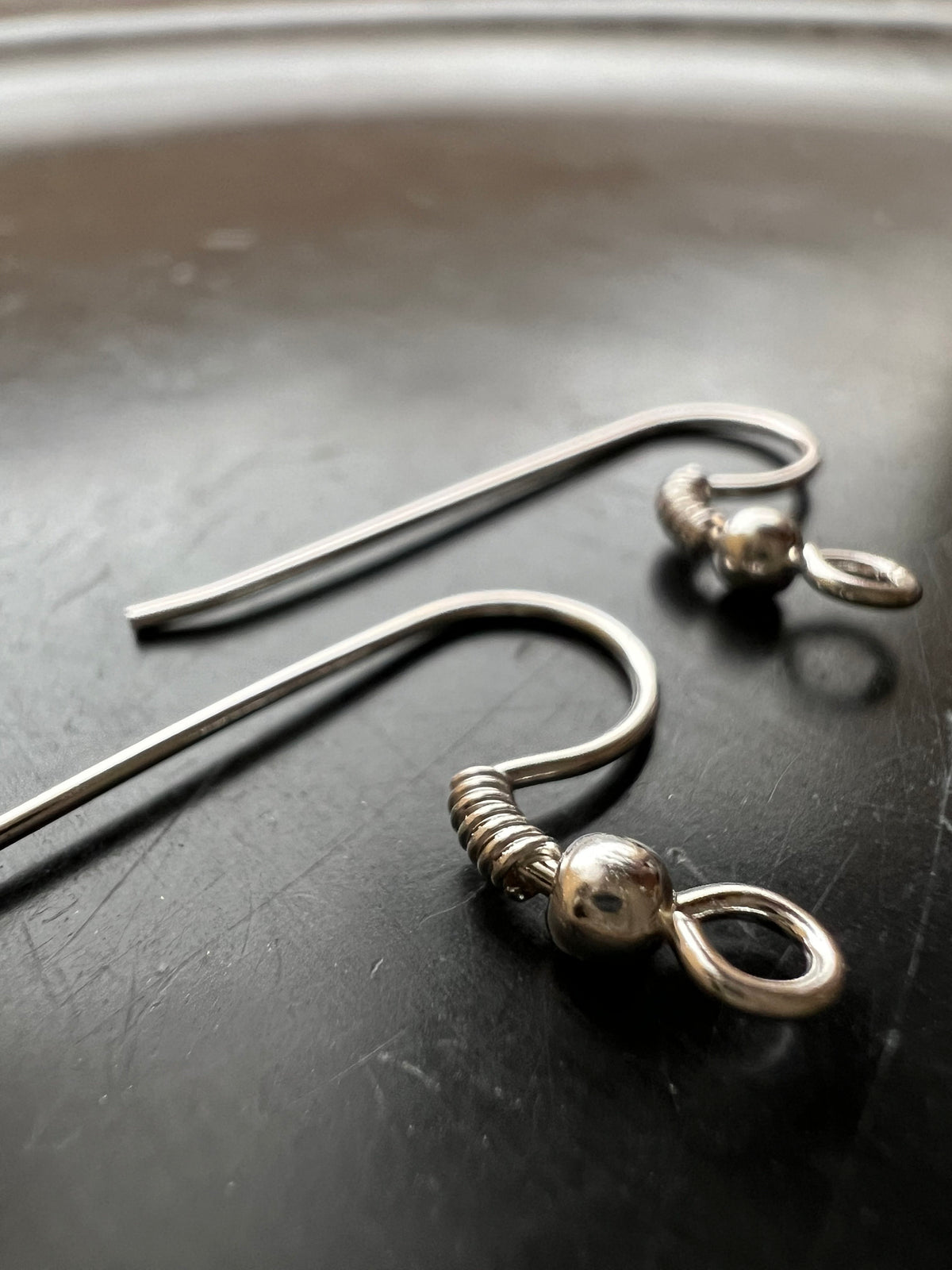 Ohrhaken 925-Silber, mit Kugel, 25 × 16 mm | B8