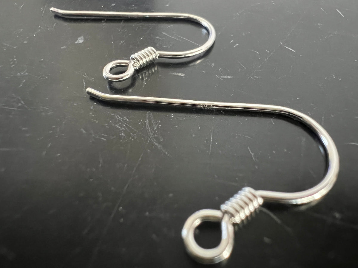 Ohrhaken 925-Silber, 25 × 15 mm, Made in Italy | B9