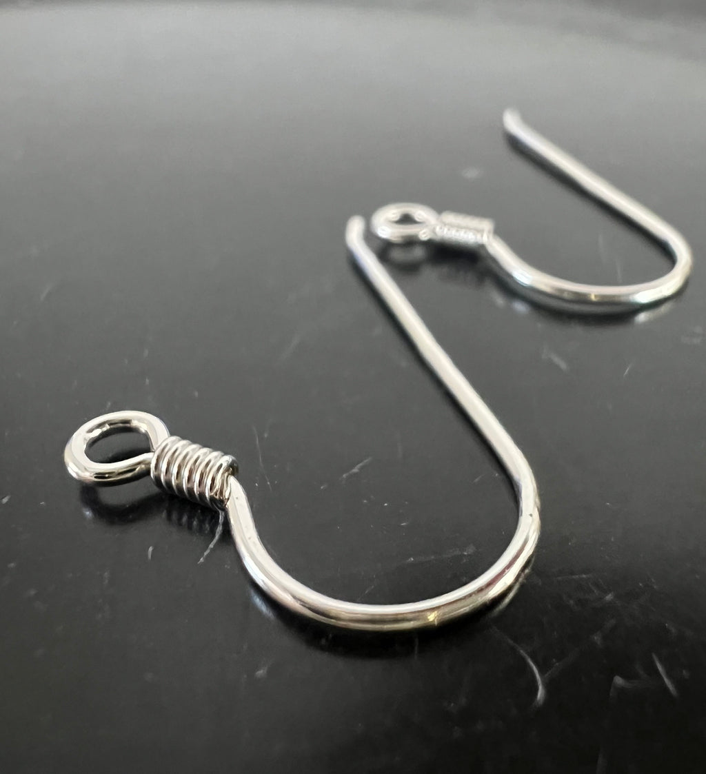 Ohrhaken 925-Silber, 25 × 15 mm, Made in Italy | B9