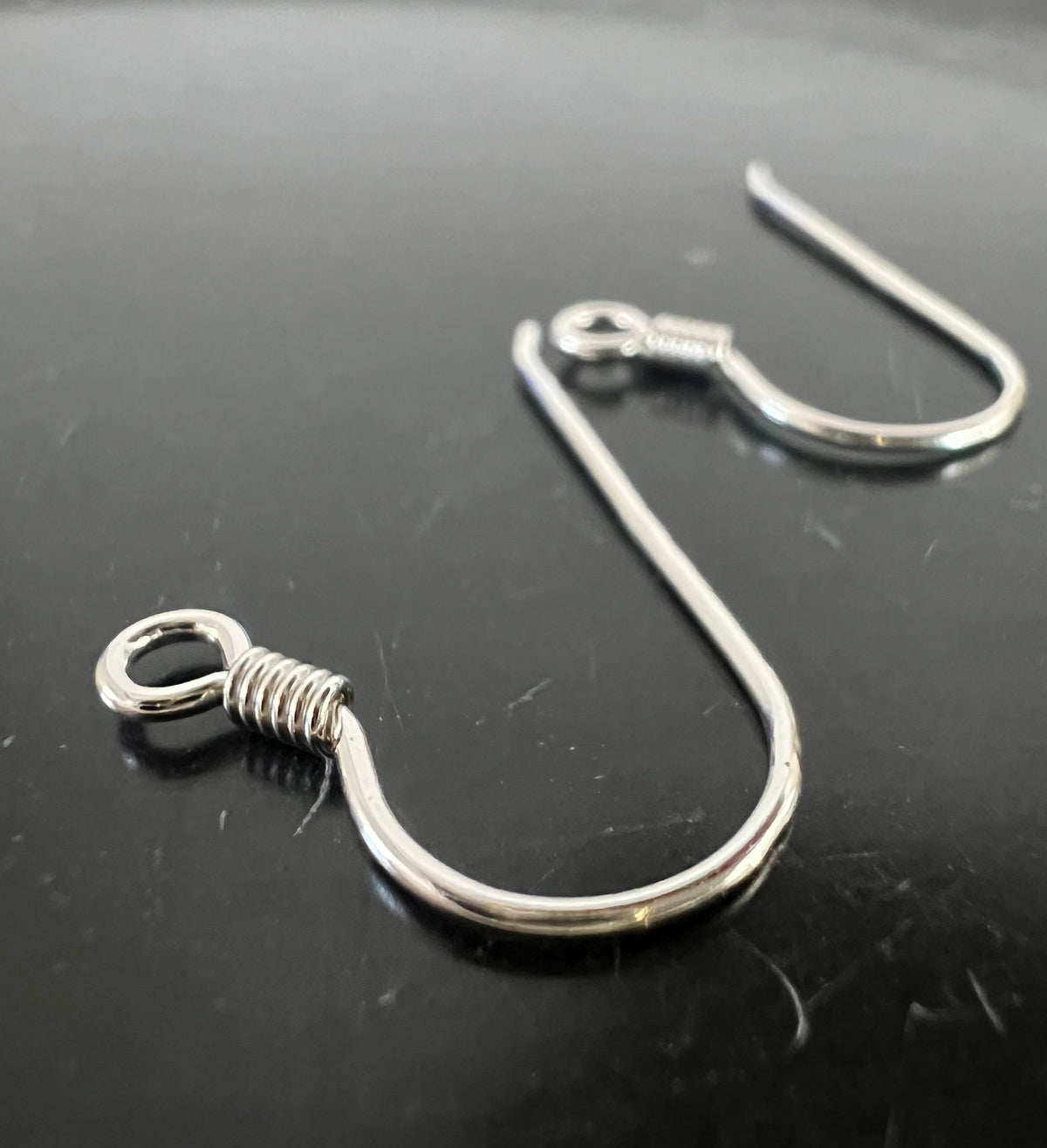 Ohrhaken 925-Silber, 25 × 15 mm, Made in Italy | B9