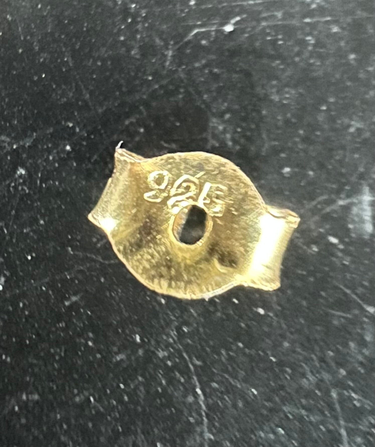 Kugel Ohrstecker vergoldetes 925-Silber mit Öse, 3 & 4 mm