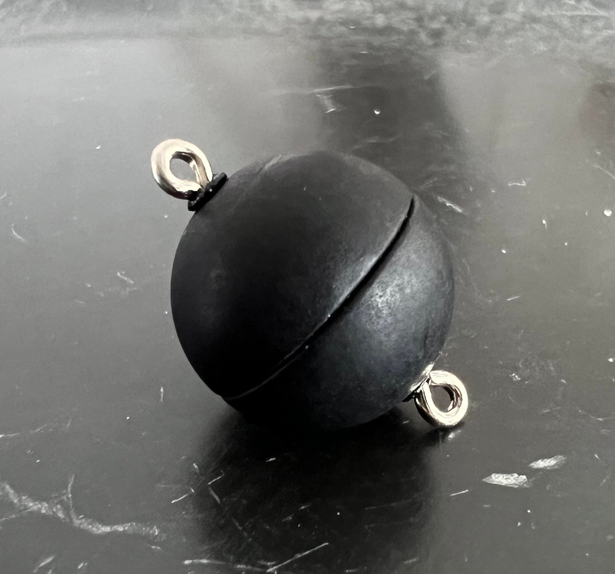 Magnet Verschluss, kugelförmig, schwarz matt, 8 / 10 / 12 / 15 mm | Made in Germany