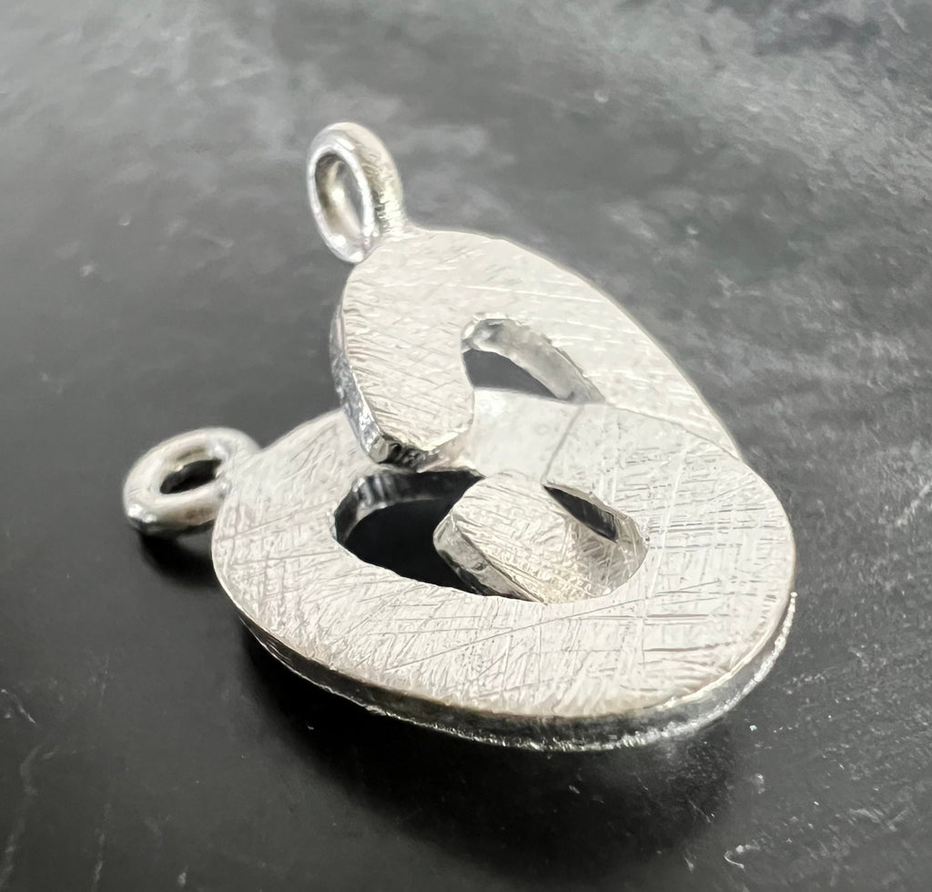 Oval-Verschluss 925-Silber, gebürstet, 18 × 10 mm | D2