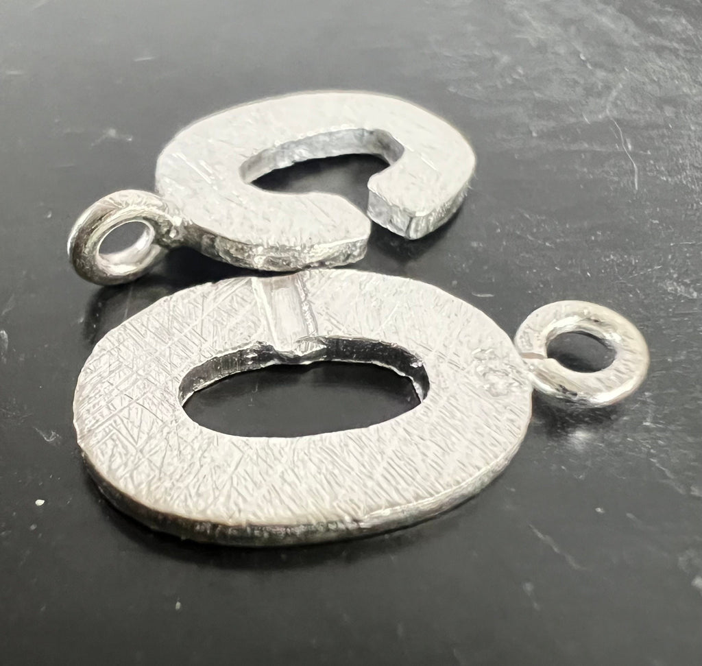 Oval-Verschluss 925-Silber, gebürstet, 18 × 10 mm | D2