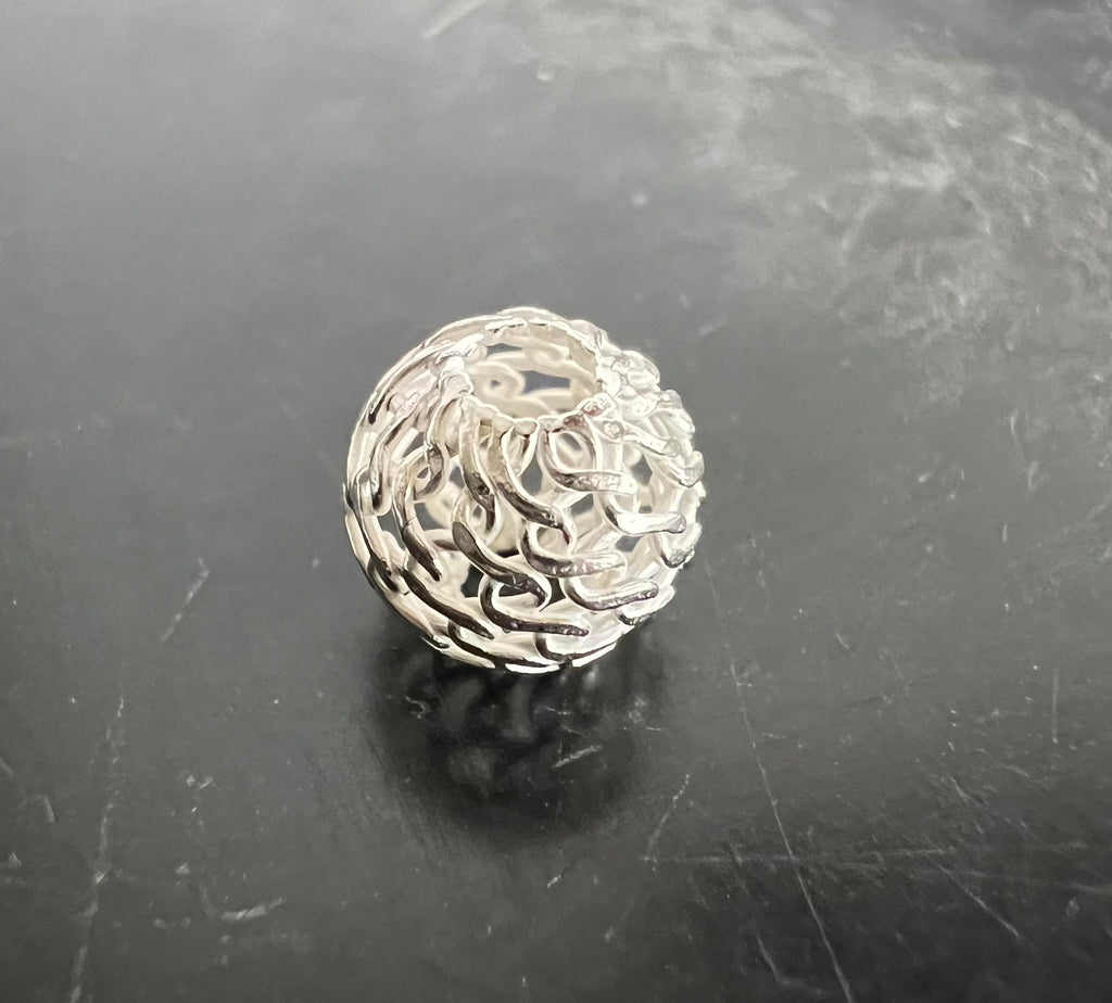 Web Kugel, 925-Silber, gewebt, 4 – 7 mm