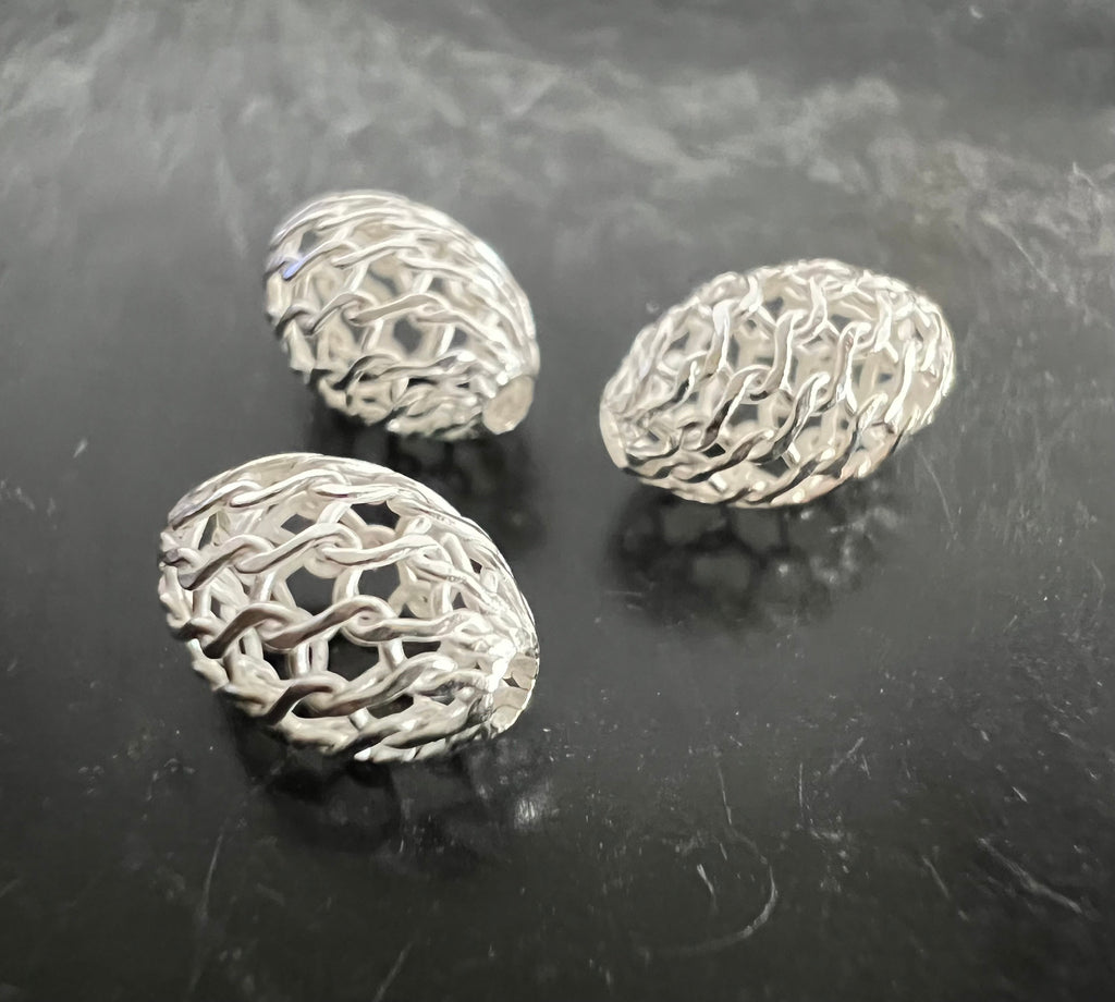 Web Olive, 925-Silber, gewebt, 5,5 – 11,5 mm