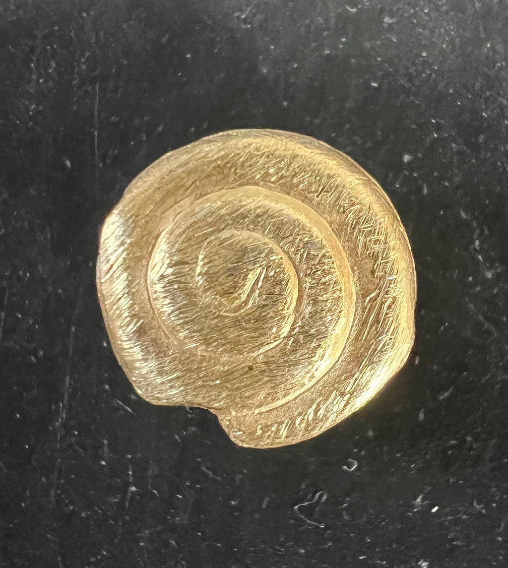 Schnecke, vergoldetes 925-Silber, gebürstet, 8 – 12 mm