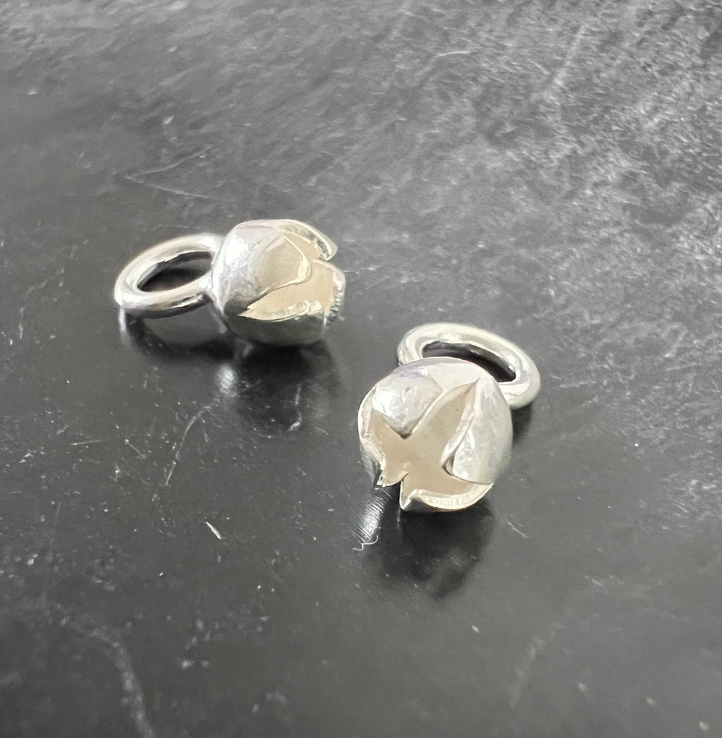 Kalotten / Sternkapseln 925-Silber & vergoldet, 4,5 mm