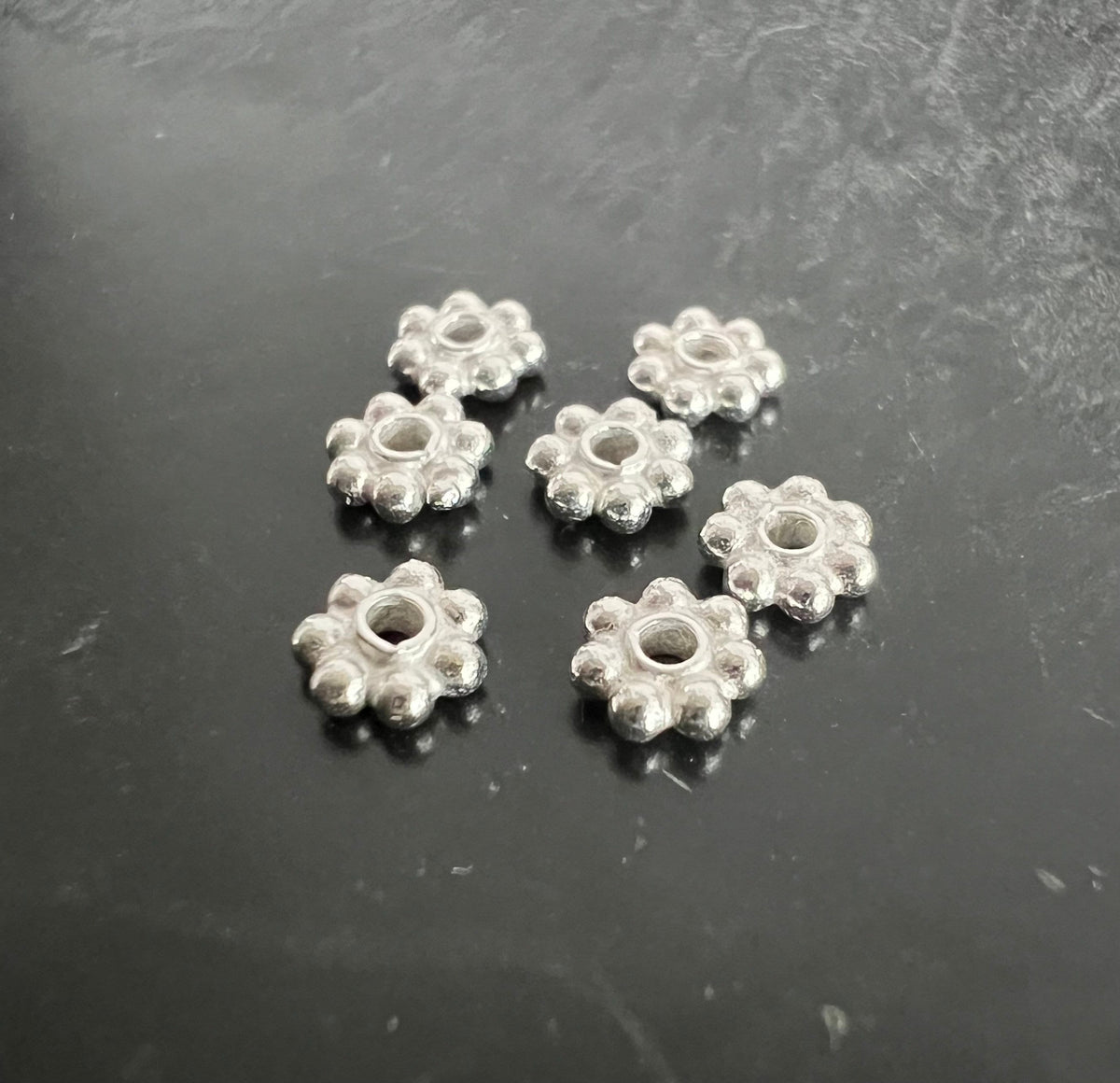 Blümchen, 925-Silber, 3 mm & 4 mm