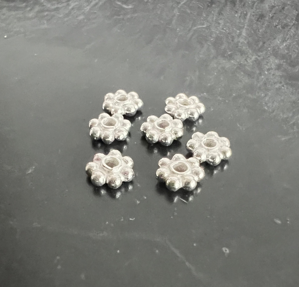 Blümchen, 925-Silber, 3 mm & 4 mm