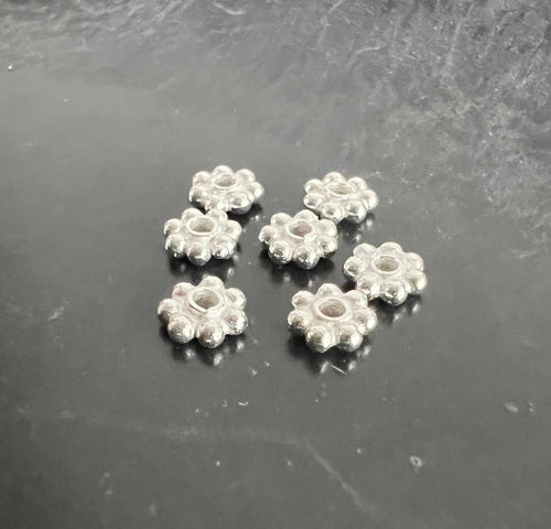 Little flower, 925 silver, 3 mm & 4 mm