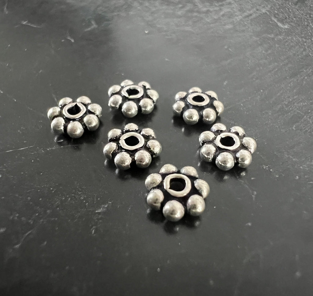 Blümchen, 925-Silber, geschwärzt, 5,5 mm | D58