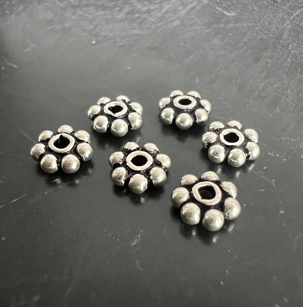Blümchen, 925-Silber, geschwärzt, 5,5 mm | D58