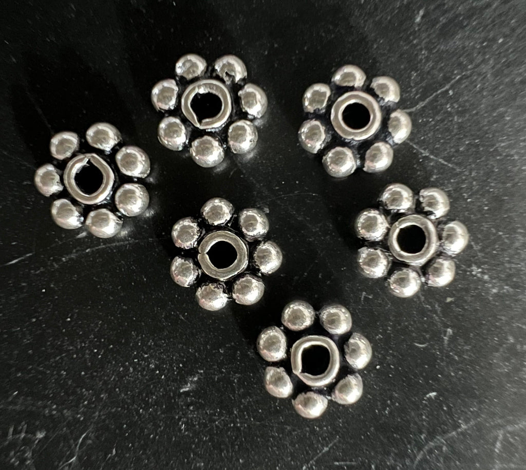 Blümchen, 925-Silber, geschwärzt, 5,5 mm | D58