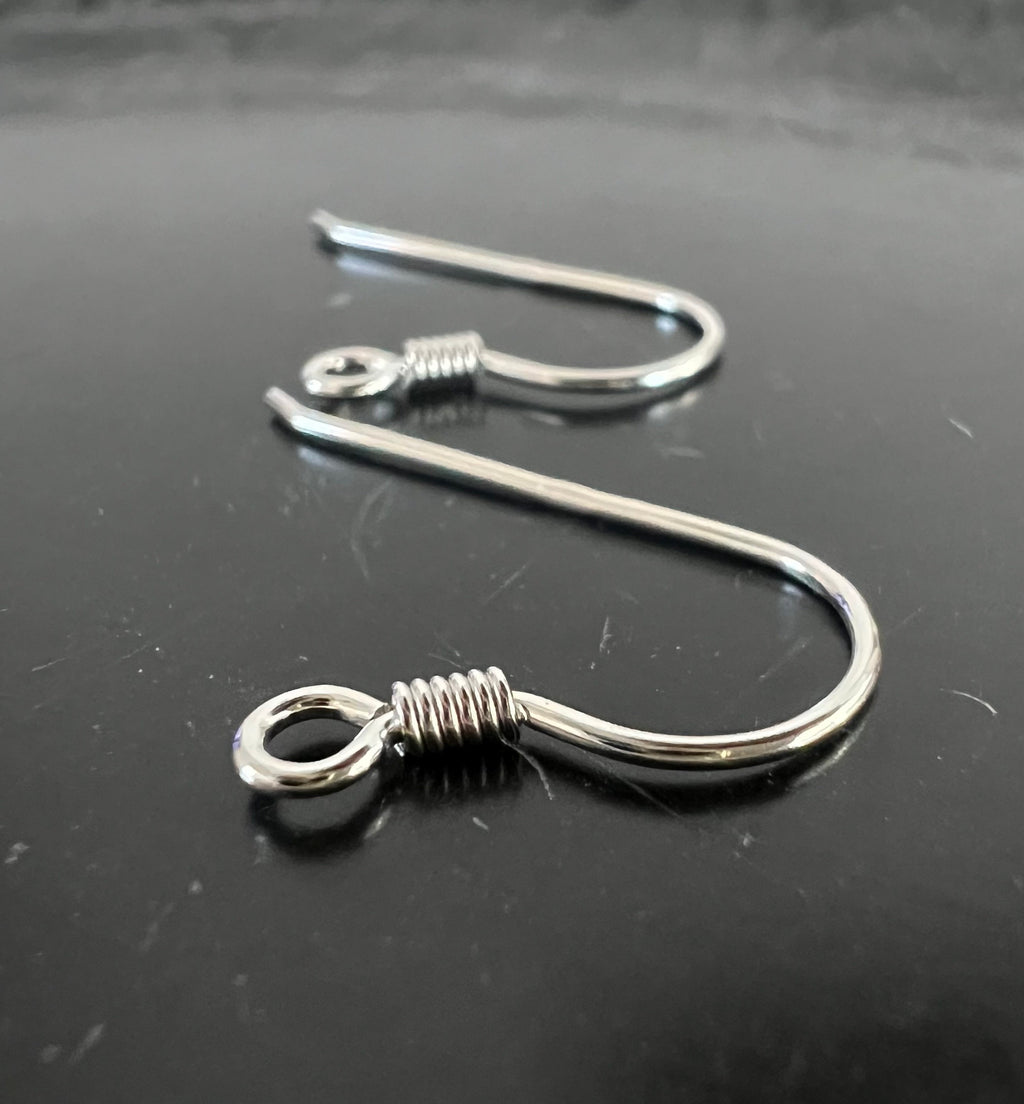 Ohrhaken 925-Silber, 25 × 15 mm, Made in Italy | B9