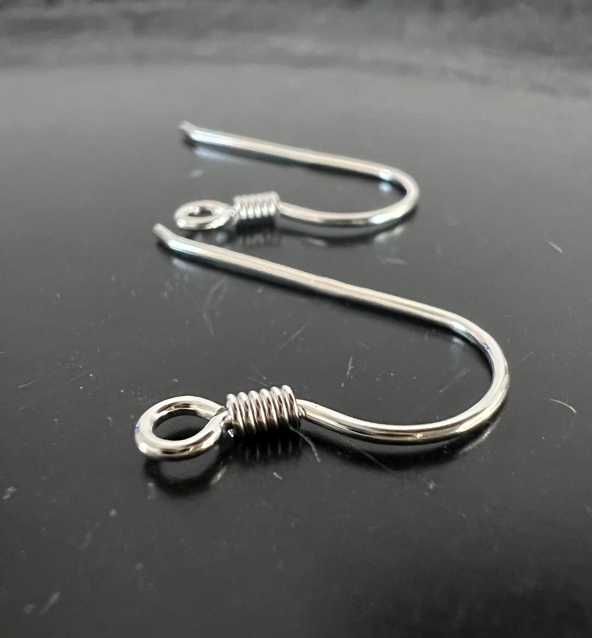 Ohrhaken 925-Silber, 25 × 15 mm, Made in Italy | B9