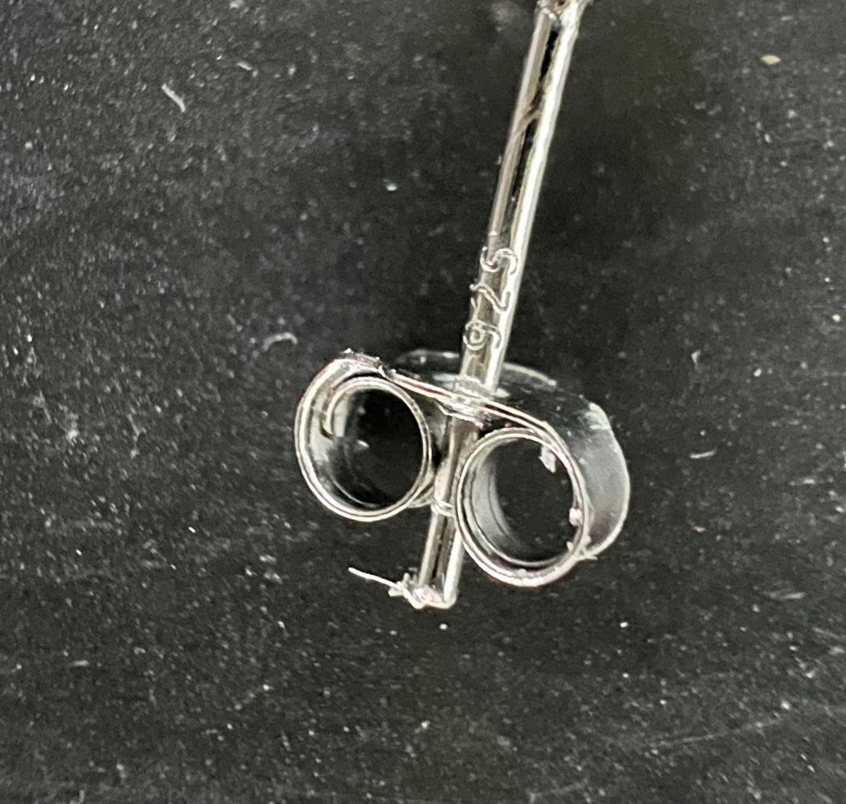 Ohrstecker Muschelkern 925-Silber, weiß, 6 mm - F16