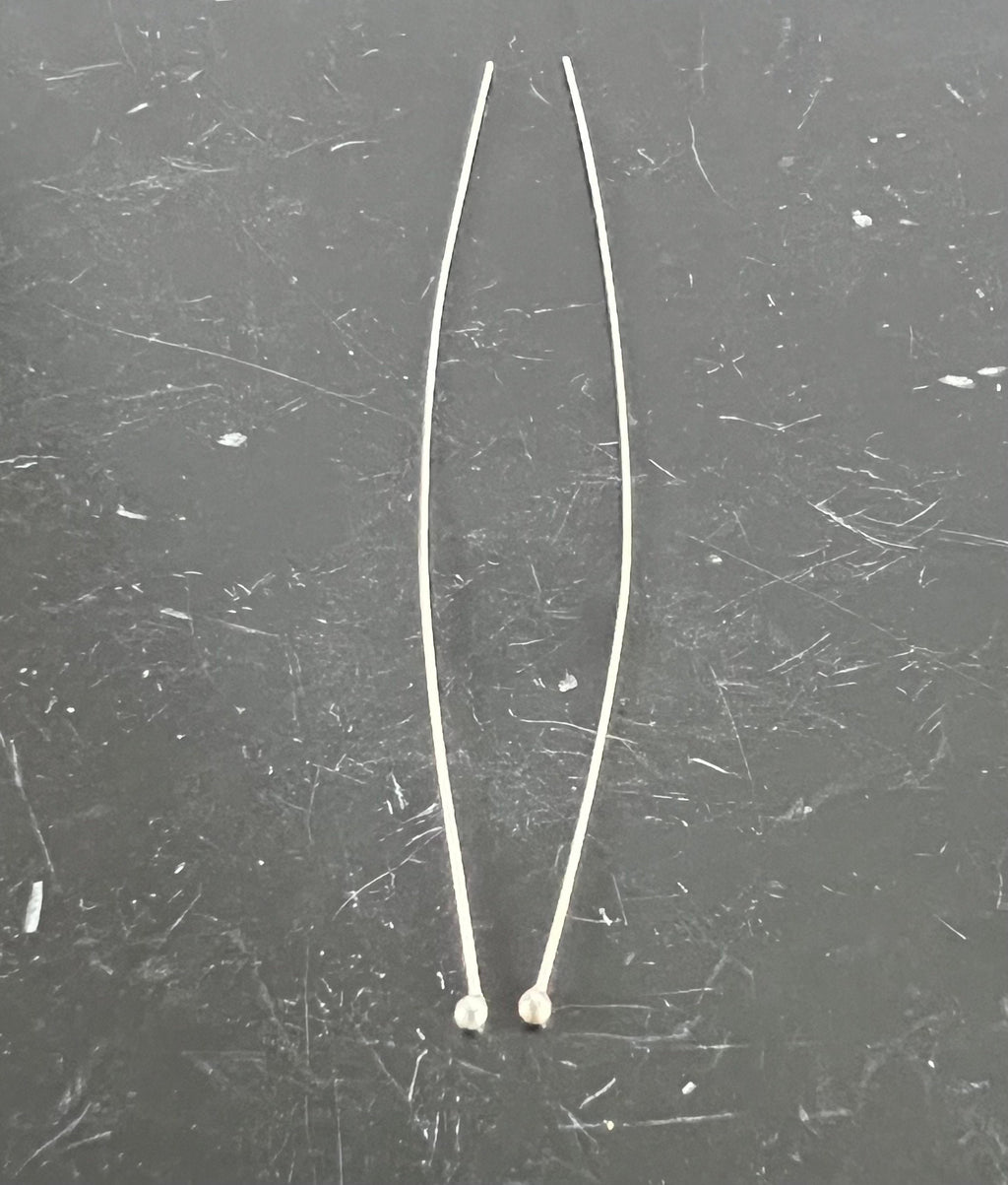 Kugelstifte 925-Silber, 0,6 × 80 mm | B17
