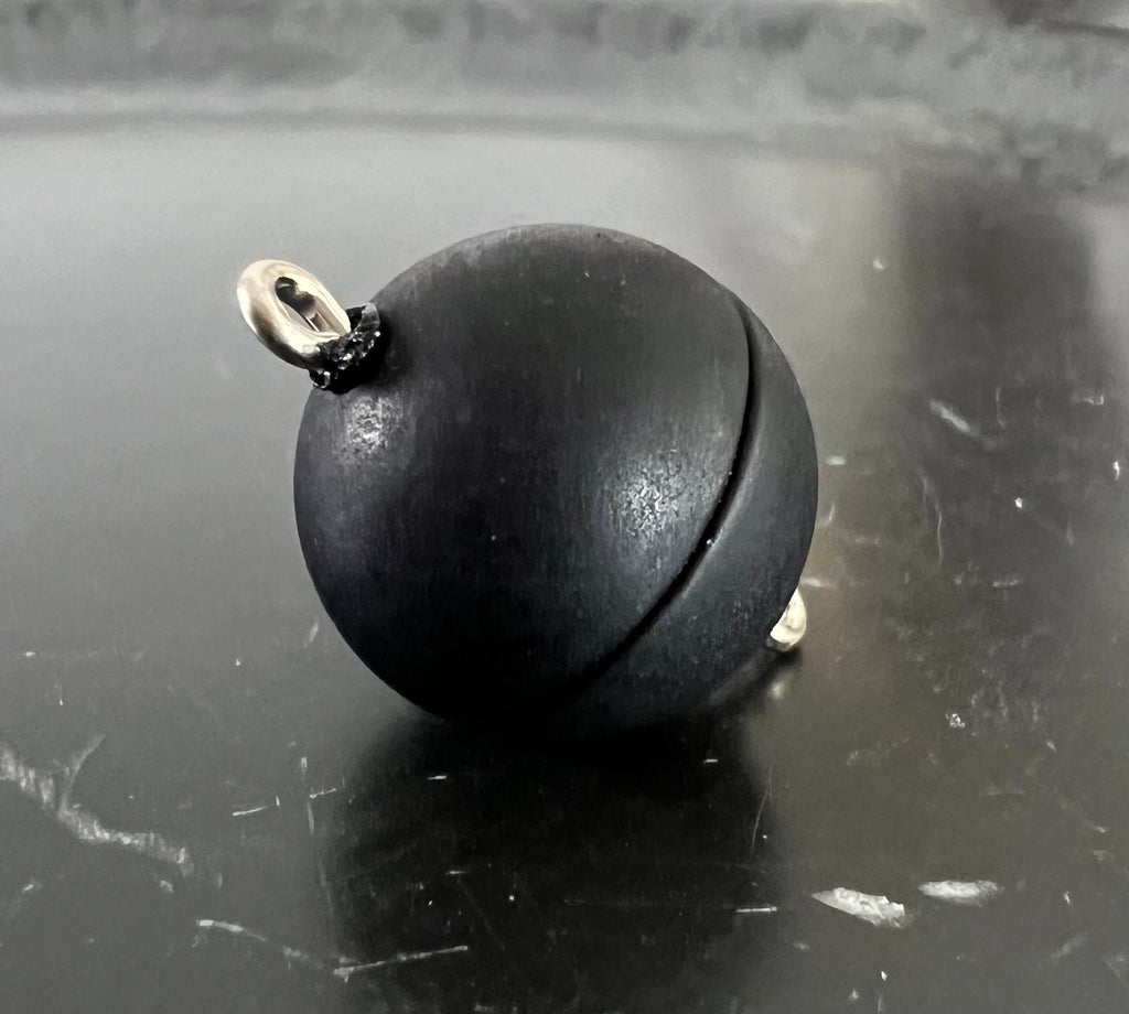 Magnet Verschluss, kugelförmig, schwarz matt, 8 / 10 / 12 / 15 mm | Made in Germany