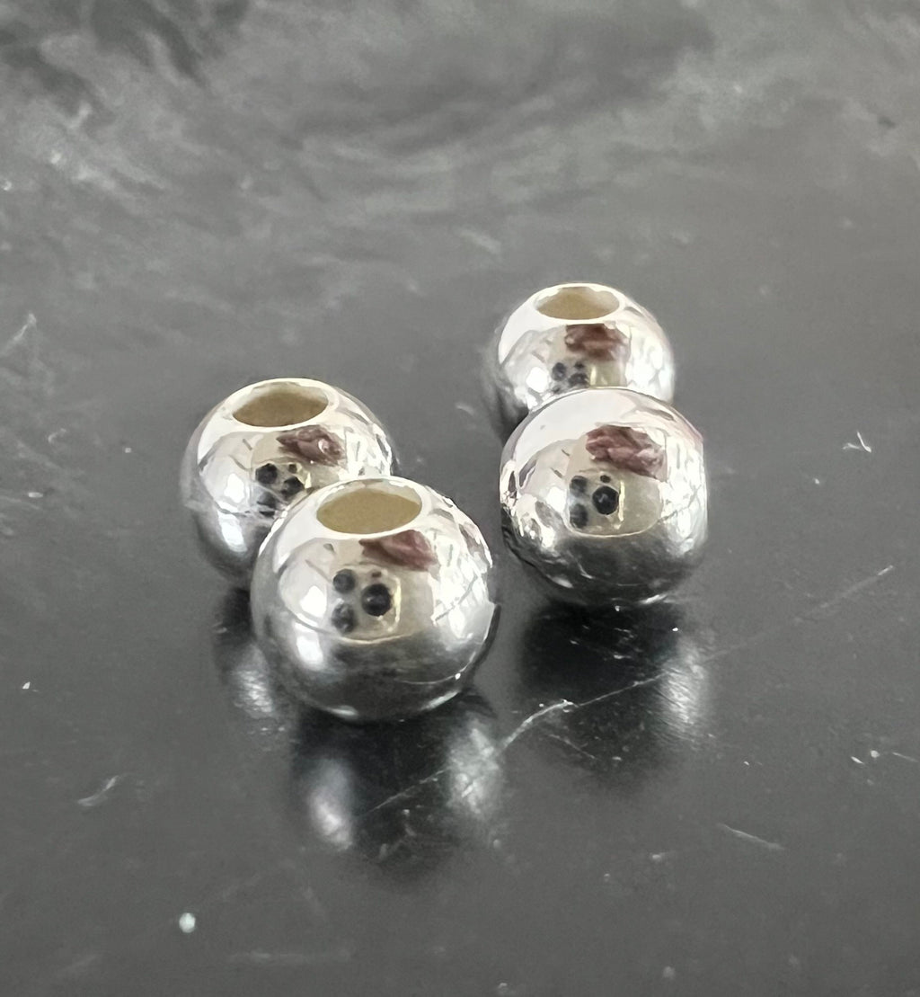 Kaschierperlen, 925-Silber, 3,5 – 5 mm