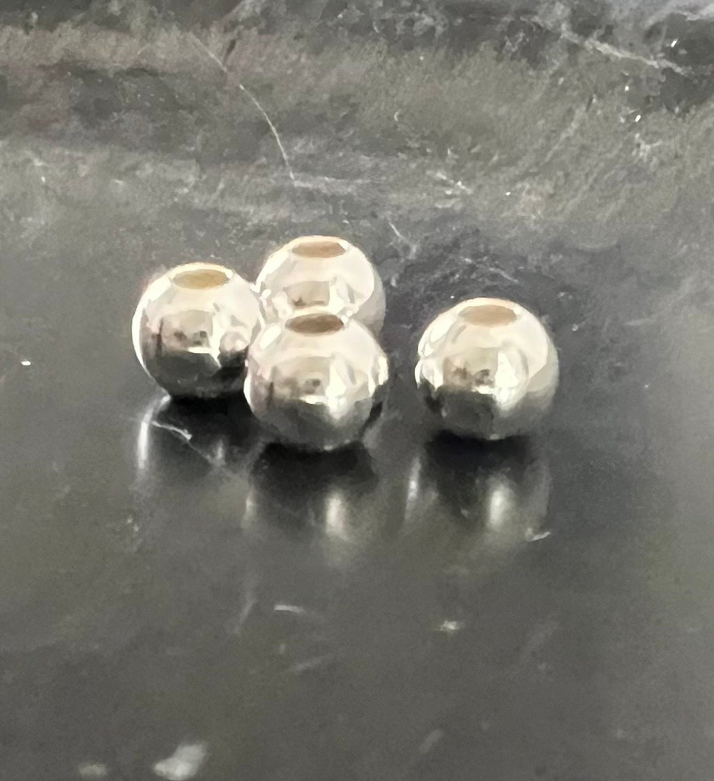 Kaschierperlen, 925-Silber, 3,5 – 5 mm