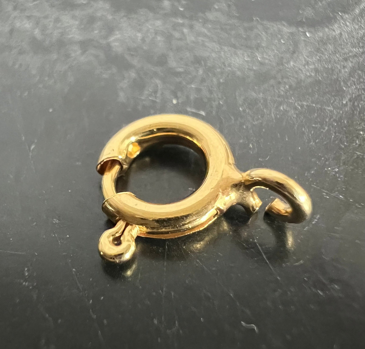 Federring Verschluss vergoldetes 925-Silber, 5 / 6 / 8 mm | Made in Italy
