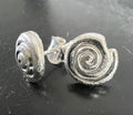 Schnecken Ohrstecker 925-Silber, 8 mm oder 10 mm