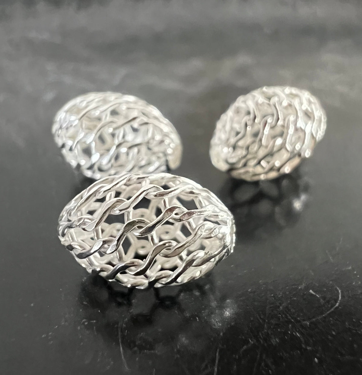 Web Olive, 925-Silber, gewebt, 5,5 – 11,5 mm