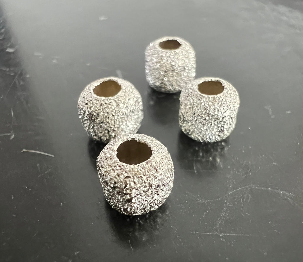 Cube, 925 silver, diamond-cut, 3.5 mm & 5.8 mm