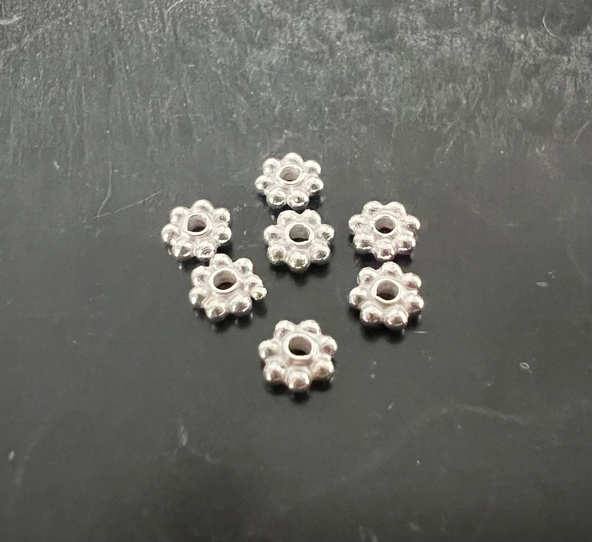 Blümchen, 925-Silber, 3 mm & 4 mm