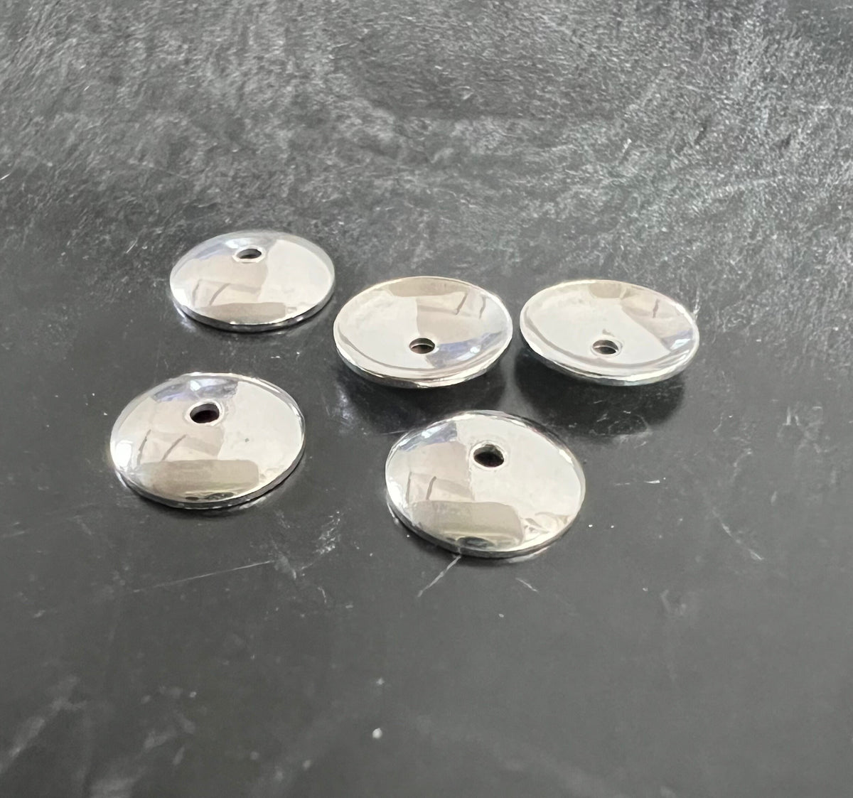 Halblinsen, 925-Silber, 4 mm & 6 mm