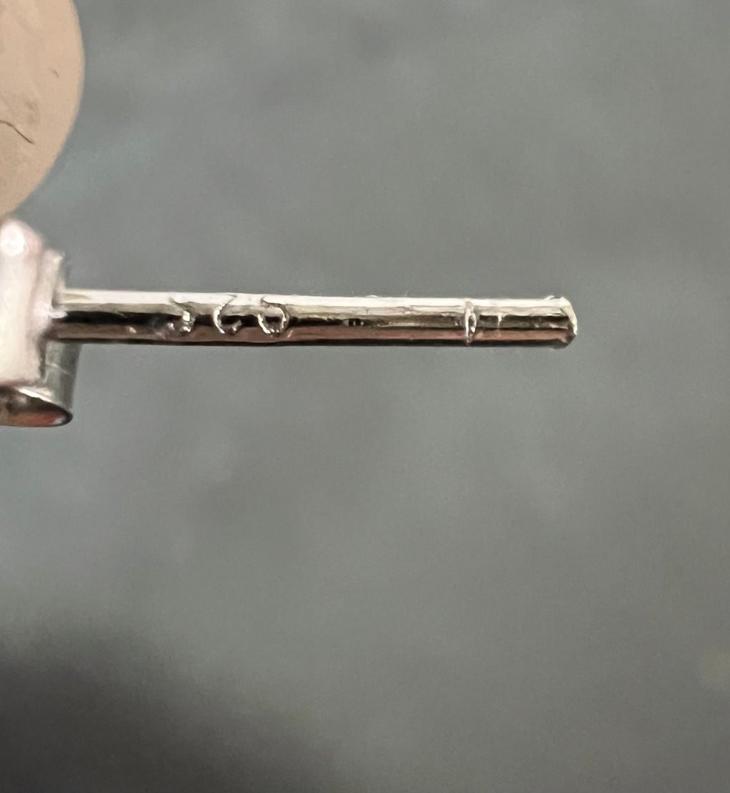Ohrstecker Muschelkern 925-Silber, rosa, 6 mm - F10