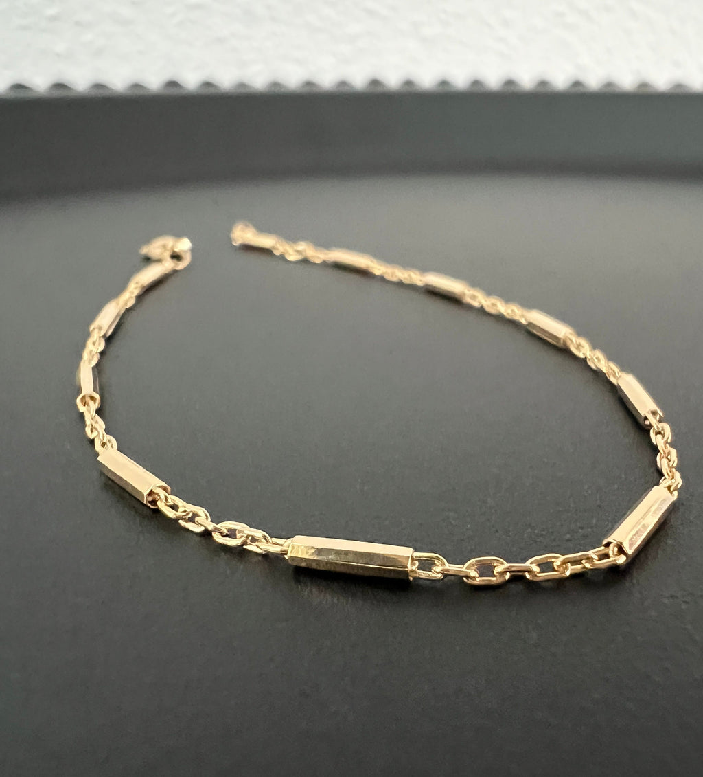 Armband 925-Silber rosévergoldet, 19 cm | T16