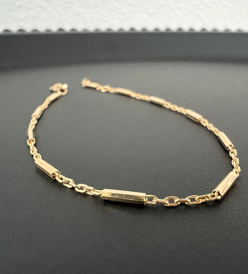 Armband 925-Silber rosévergoldet, 19 cm | T16