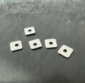 Quadratische Scheiben, 925-Silber, gebürstet, 4 mm | D54