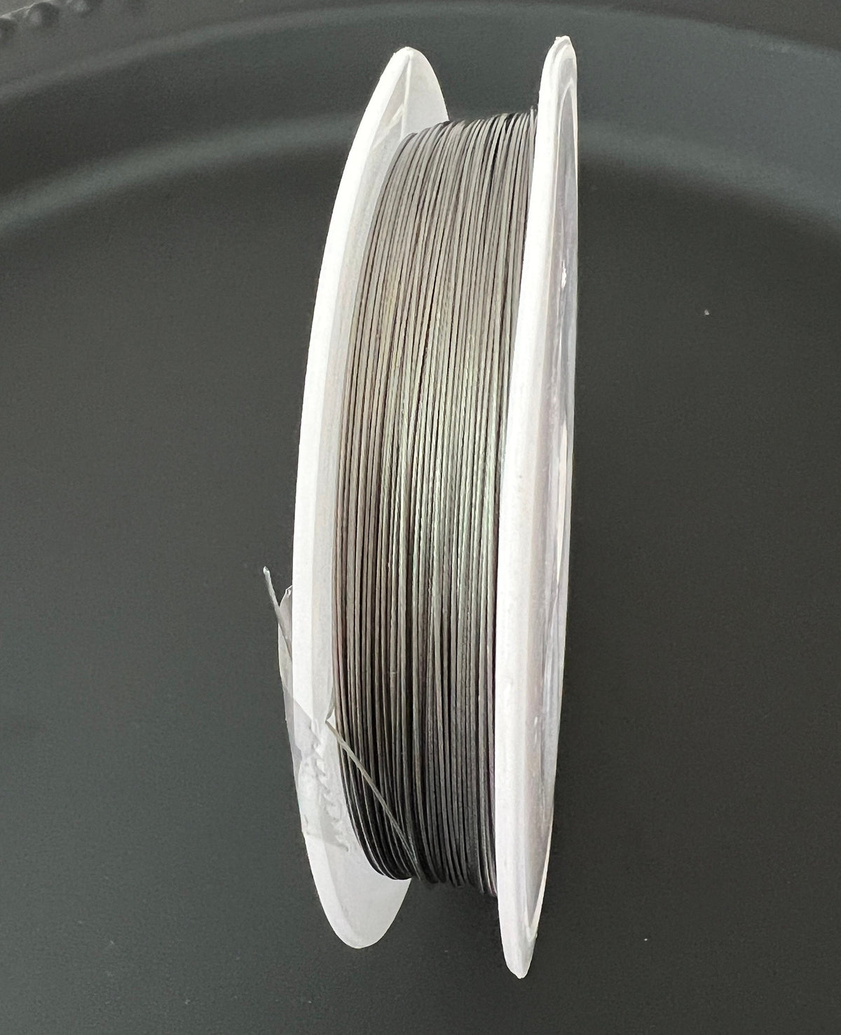Stahlseide / Draht zur Schmuckherstellung, verschiedene Stärken, silberfarben, 7 Adern, ummantelt