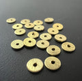 Disc, 925 sterling silver gold-plated, 4 mm | F27