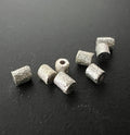 Zylinder, 925-Silber oder vergoldet, gebürstet, 2,5 × 2 mm