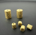 Cylinder / roller, gold-plated 925 sterling silver, 3 mm & 8 mm