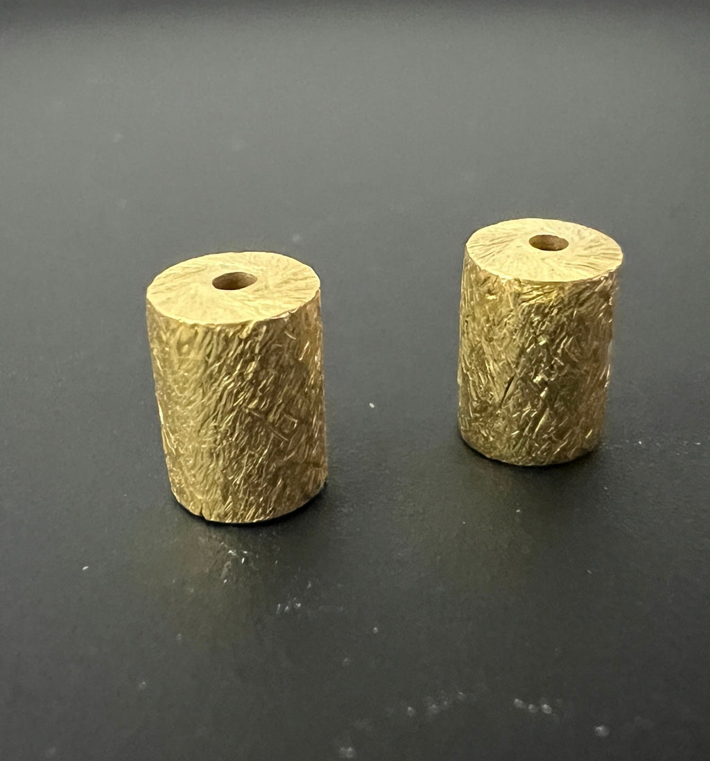 Cylinder / roller, gold-plated 925 sterling silver, 3 mm & 8 mm