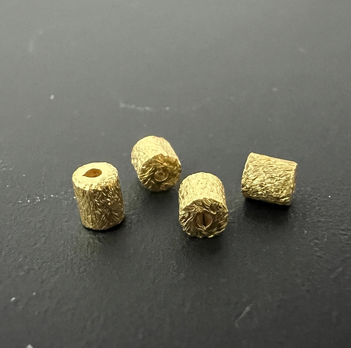 Zylinder / Walze, vergoldetes 925-Silber, 3 mm & 8 mm