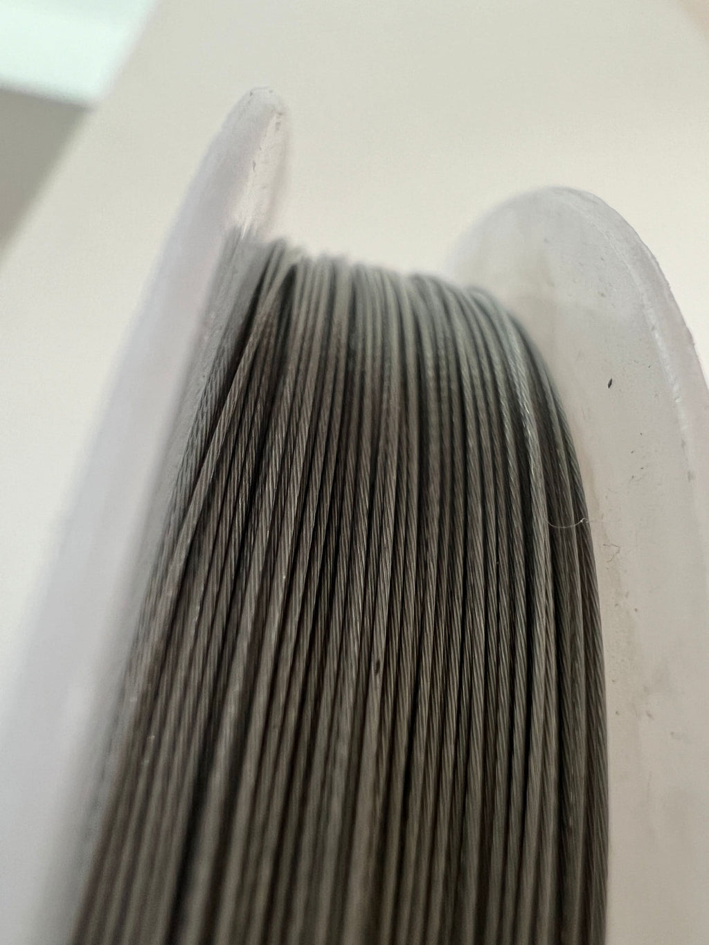 Beading wire / wire for jewelry making, various gauges, silver-colored, 7-strand, coated