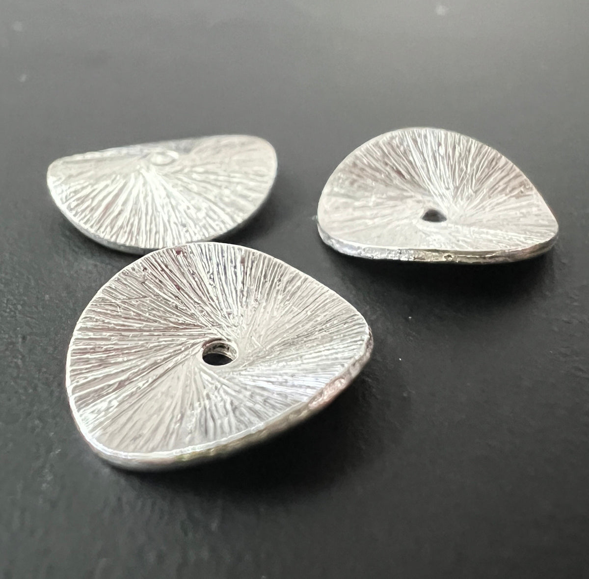 Gebogene Scheibe, 925-Silber, 4 – 12 mm